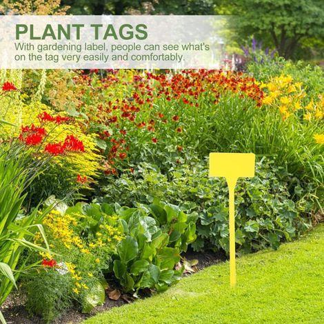 Lot De 50 Potager Plantes étiquettes Pour Plantes En Plastique, Etiquette Jardin 30 Cm, Contenants Et Accessoires Pour Plantes Pour La Maison, Le Jardin, Le Parc (1/3)