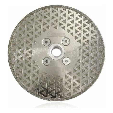 QORVA-1PC Disque Diamant 125mm Lame de Scie électroplaqué Double Face pour Coupe et Meulage Pierre Granit Marbre Tuile