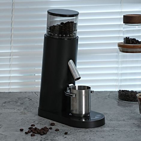 Macinacaffè elettrico ricaricabile 685 nero antistatico con 60 impostazioni di macinatura e portafiltro da 51/58 mm (1/4)