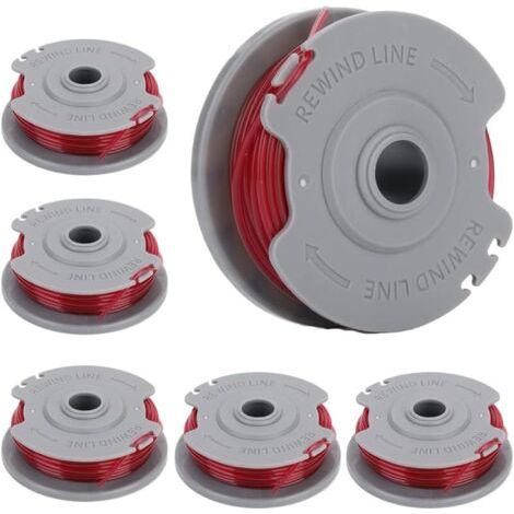 Pair Bobine Fil pour Gardena 5306-20 Art 8844 8845 TurboTrimmer SmallCut 300 Pièces de Rechange Coupe Bordure (6 pièces) (1/5)