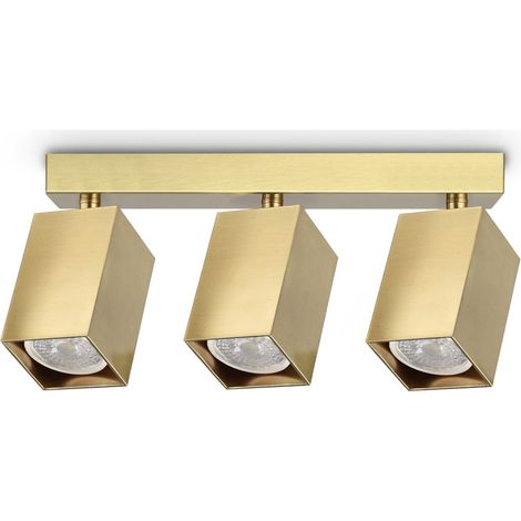 Ideal Lux Plafoniera moderna DYNAMITE 3 luci GU10 ottone metallo