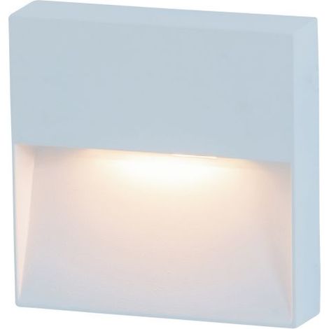 Balise Murale Extérieure LED 7W IP65 Blanc Sablé ZAMBELIS E241-W - Blanc chaud - 3000K