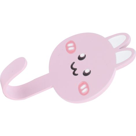 Wandhaken aus Edelstahl, selbstklebend, mit Cartoon-Motiv, ohne Bohren, für Bad, Wohnzimmer, Zuhause (Hase) (1/5)