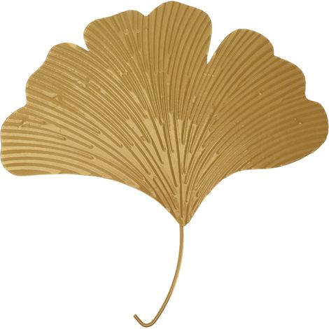 Ginkgo Biloba Hanging Decorations DIY Elegant Modern Fadeless Iron Metal Ginkgo Biloba Wall Art for Living Room Bedroom Dining Room Porch