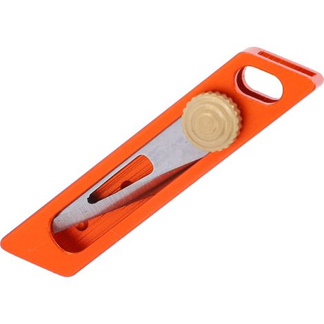 Cutter de Poche Rétractable Multifonction - Coupe-Boîte, Ouvre-Lettre, Clé Porte-clés Compacte Orange (1/5)