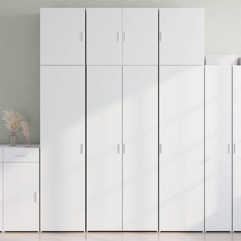 Highboard Weiß 80x42,5x249 cm Holzwerkstoff