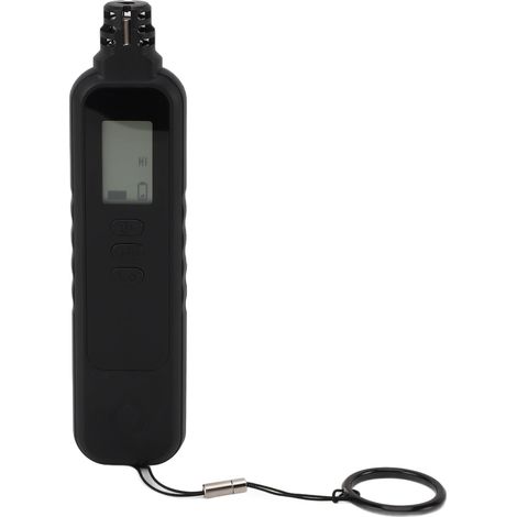 Détecteur de gaz professionnel haute précision et haute sensibilité avec alarme sonore et visuelle, testeur de gaz combustible portable et écran LCD pour la maison, l'usine et l'hôtel (noir). (1/5)