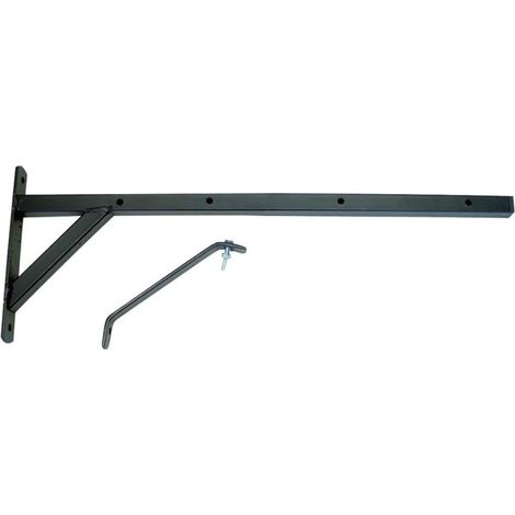 Wäscheständer mit Wandhalterung, 55 cm, Schwarz Fester Wäscheständer Wäschetrocknen Für drinnen und draußen (1/5)
