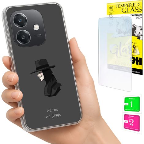 Funda para Oppo A40 / A40m / A60 5G con cubierta para foto y tapa trasera de cristal 9H. (1/5)