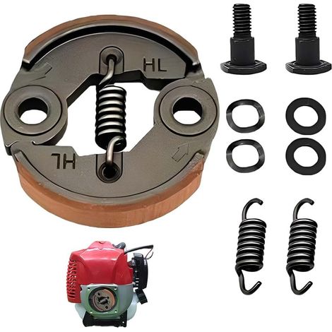 Embrayage de tondeuse à gazon pour débroussailleuse, pièces de rechange pour tondeuse à gazon, embrayage + ressort (pour GX35/140/139/40-5/TU43) (1/5)