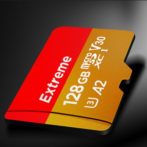 Carte microSD SanDisk Extreme SDSQXA1-128G-ZN6MA 128 Go 160 Mo A2 TF U3 C10 A2 V30 4K, vitesse de lecture 160 Mo/s, vitesse d'écriture 90 Mo/s (1/2)
