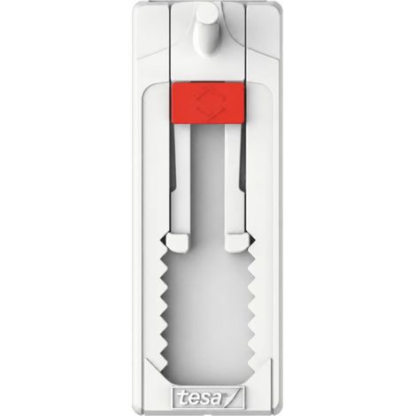 Tesa Clavo Adhesivo Ajustable Blanco, Pack de 2