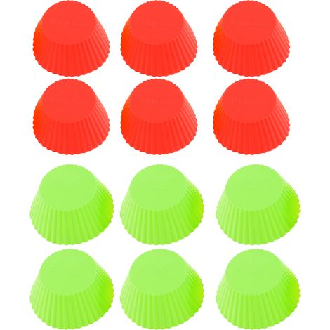 Moldes de silicona antiadherentes reutilizables para hornear, cápsulas de silicona para cupcakes y muffins.