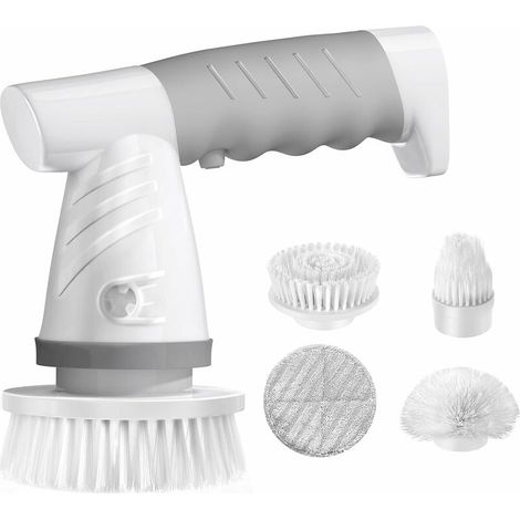 royaluxe - Épurateur électrique à rotation, épurateur de salle de bain, épurateur de douche rechargeable pour nettoyer la baignoire/le carrelage/le sol/l'évier/la fenêtre 丨 Épurateur électrique sans f (1/5)