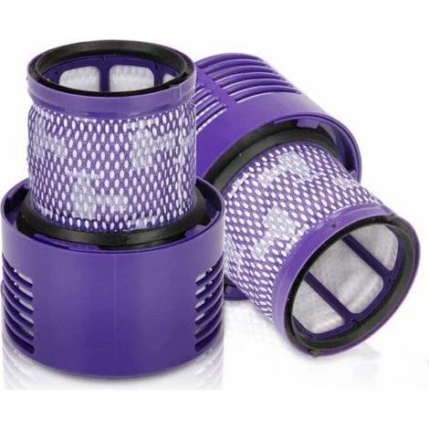 2 Paquet Lavables Réutilisables Filtre de Remplacement pour Dyson V10 Cyclone Animal Absolute Motorhead Total Clean Pro Extra Aspirateur Sans Fil avec Brosse de nettoyage (1/5)