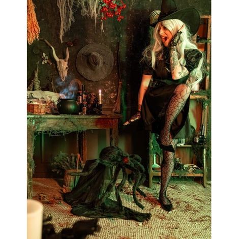 Araignée animée sauteuse 50 cm (1/3)