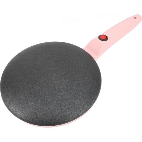 Crêpière électrique, Crêpière Portable de 8 Pouces et Plaque de Trempage Antiadhésive, Machine à Crêpes à Main avec Spatule à Pâte, pour Crêpes, Bacon, Tortilla (Prise UE 220V) (1/5)