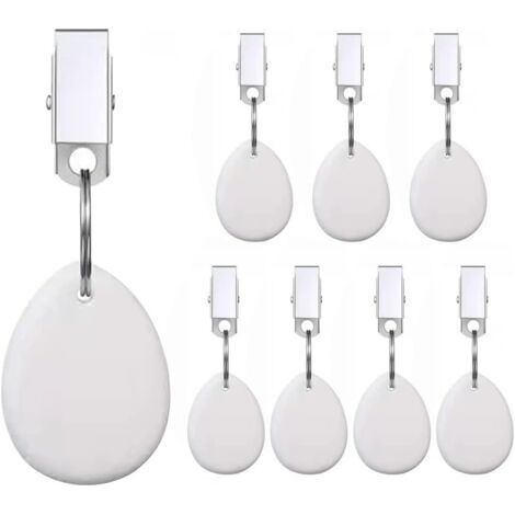 Poids de la Nappe 8 Pièces Poids de la Nappe Nappe d'extérieur Pierre avec Clips Pinces à Nappe en Marbre Adaptées pour Fête Jardin Maison Intérieur Extérieur Camping (1/4)