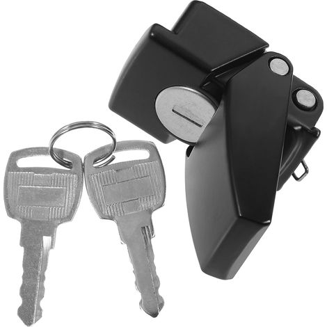 Serrure à clé noire DK604-1 pour armoires et boîtiers (1/5)