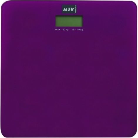Báscula peso de cristal morado MSV