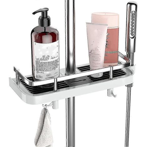 Badezimmer-Duschregal, ohne Bohren, Duschhalter, Aufbewahrung, Dusch-Caddy, hängender Badezimmer-Organizer, F (1/4)