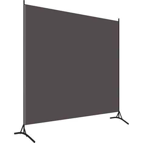 Cloison de séparation anthracite 175x180 cm tissu