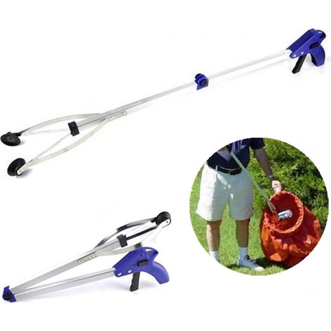 1 pince de préhension, alliage d'aluminium, pliable, télescopique, 83cm, pour personnes âgées (1/5)