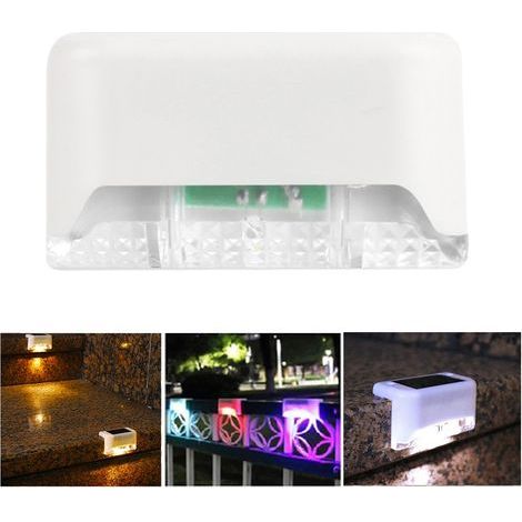 Lampe solaire LED pour escalier, terrasse ou clôture, antirouille et étanche. (1/5)