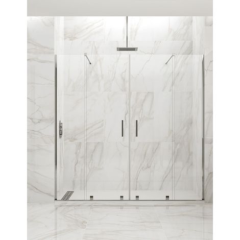 Cabina - Box doccia frontale ALLSTONE HIDRA 2+2, senza profilo inferiore o superiore 142-152 cm (1/4)