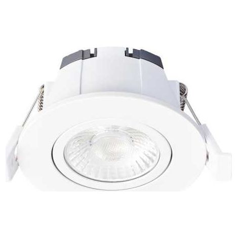 Spot LED encastrable orientable Europole LED'UP Universal Switch II 6W IP65 blanc