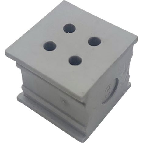 TRU COMPONENTS ELT 4/3 Kabeldurchführung geschlitzt Klemm-Ø (max.) 3 mm Elastomer Grau 1 St. (1/3)
