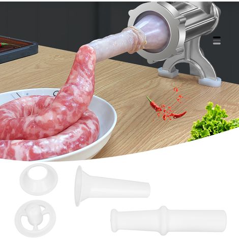 [Accessoire de hachoir] + + [No.7] + [Garni complet] Attache pour hachoir No.7 avec poussoir, embout pour saucisses et kit Kubbe ABS (1/5)