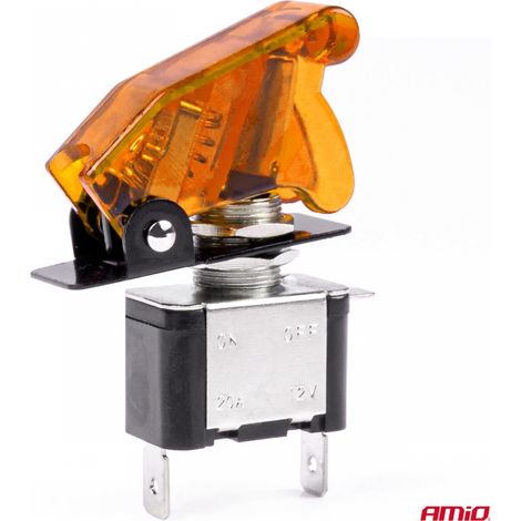 Interrupteur marche/arrêt Top Gun avec rétroéclairage orange amio-03094 (1/4)