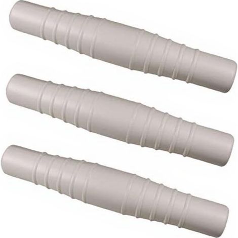 Lot de 3 adaptateurs de tuyau de piscine de 3,8 cm à double extrémité pour Intex pour piscines Coleman – Raccord ABS anti-fuite avec joints en caoutchouc – Rallonge de tuyau d'arrosage blanc de 21 cm (1/5)