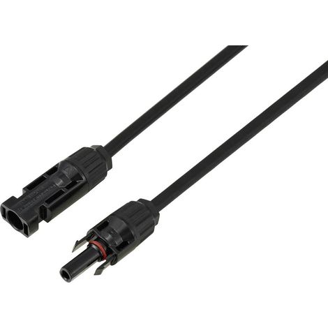 TRU COMPONENTS TC-13806204 Rallonge de câble solaire 6.0 mm² 30 A Longueur de câble 5 m