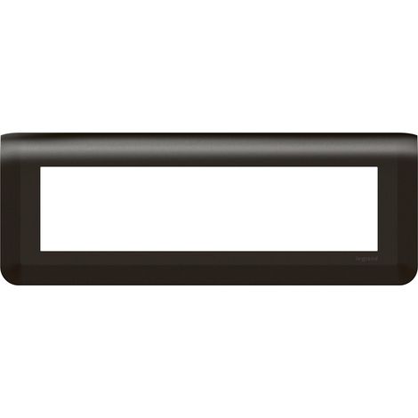 PLAQUE DE FINITION HORIZONTALE MOSAIC POUR 8 MODULES NOIR MAT LEGRAND LEG079058L