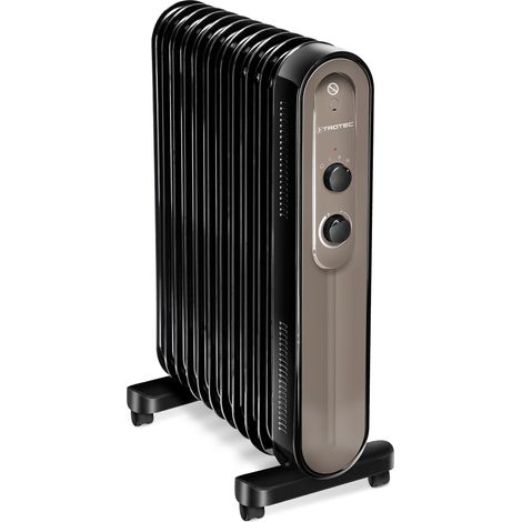 TROTEC Radiateur bain d'huile TRH 24 E Radiateur efficace à 11 éléments 3 allures de chauffe (1.000 W/1.200 W/2.200 W)