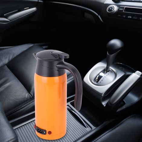 800 ml 12 V 24 V Großer tragbarer Wasserkocher mit großem Fassungsvermögen, ideal für LKW und Auto, Orange (1/5)