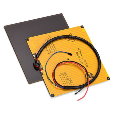 220 x 220 mm Ultrabase Plate-forme Plaque de verre Surface de construction + Lit chauffant en aluminium 12 V avec câble métallique pour Anet A8 A6 pour ANYCUBIC I3 Mega pour imprimante 3D Tronxy P802M