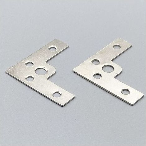 Équerre de fixation en fer à 5 trous, angle droit en L pour cadre photo, plaque de suspension et mobilier, accessoires de renfort pour tables et chaises (1/5)
