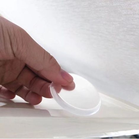 Lot de 6 poignées de porte en caoutchouc transparent - Coussin rond - Protection murale silencieuse pour poignée de porte - Silencieux - Silencieux - Silencieux - Silencieux - Autocollant——505.5MM