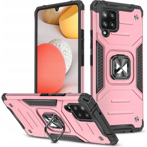 Custodia ibrida Wozinsky Ring Armor con supporto magnetico per Samsung Galaxy A42 5G, colore rosa. (1/5)