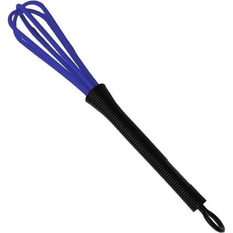 Fouet de cuisine batteur à pâtisserie fils épais poignée ergonomique mousseur à œufs pour mélanger sauces et pâtes à frire - bleu (1/5)