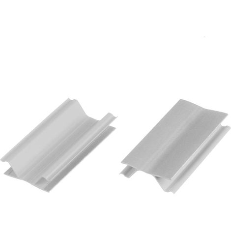 HOLZBRINK Eckverbindung Sockelblende Sockelleiste für Einbauküche 150mm Höhe ALUMINIUM Gebürstet - HBK15 (1/5)