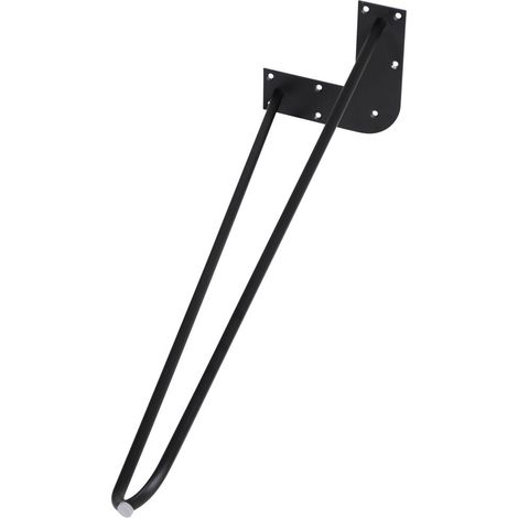 Dieda Tischbein Hairpin schwarz Maße (L x B x H)  710 x 255 x 59 mm Tischbeine