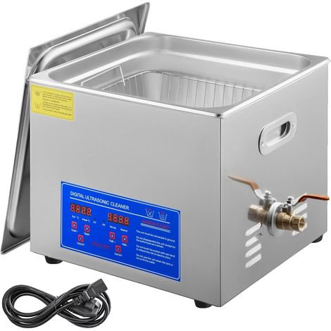 Pulitore a ultrasuoni, capacità 30 litri, pannello di controllo digitale, 15 litri (1/2)