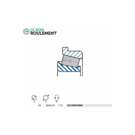 Roulement à rouleaux EC12567H206-SNR