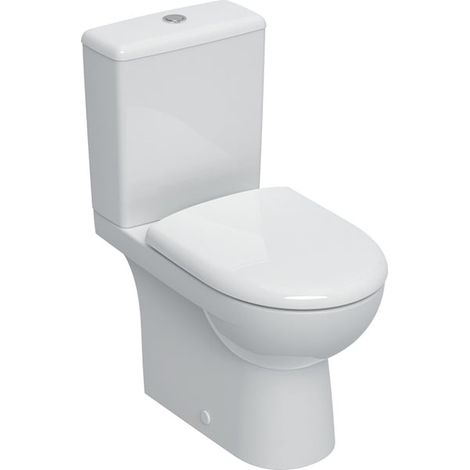 Pack WC au sol Renova rimfree semi-caréné sortie multi avec abattant ralenti et déclipsable blanc