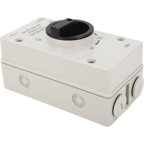 Interrupteur Sectionneur DC 32A 1000V IP66 pour Système Solaire Photovoltaïque (1/5)