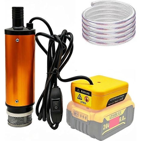 Pompe à eau d'aspiration portable pour puits de pétrole pompe de drainage pour batterie lithium-ion Dewalt 18 V (1/5)